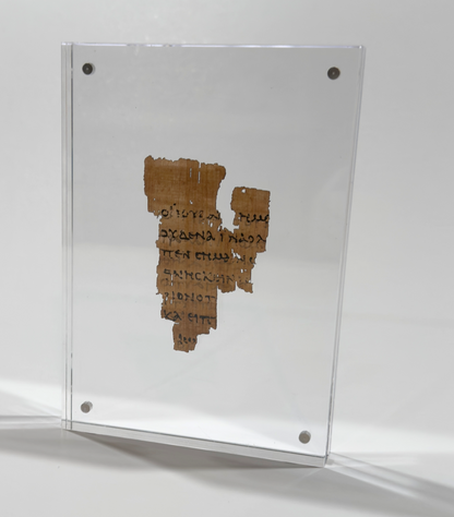 Papyrus 52 (P52) Manuscript Replica | Floating Acrylic Frame