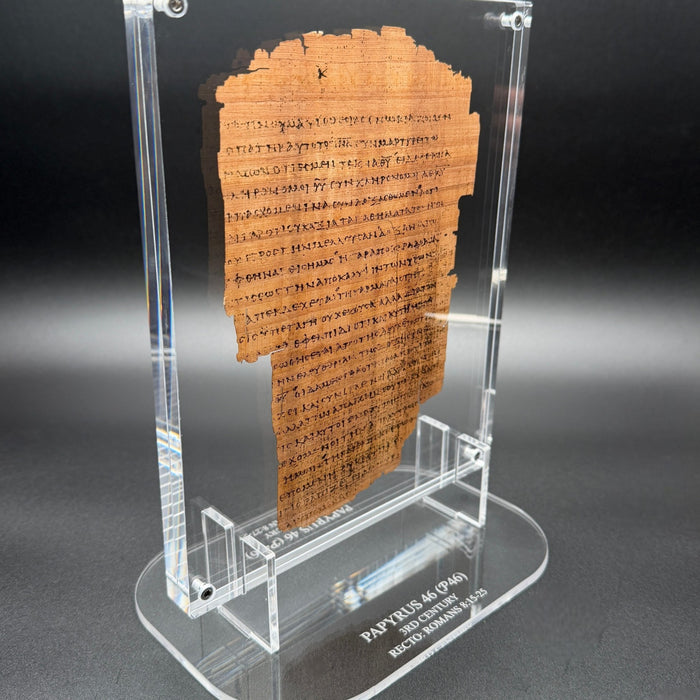 Papyrus 46 Romans 8 manuscript replica