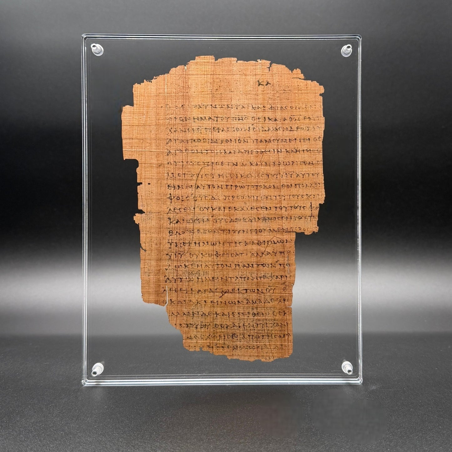 Papyrus 46 (𝒫46) Manuscript Replica | Romans 8 | Front & Back Acrylic Display
