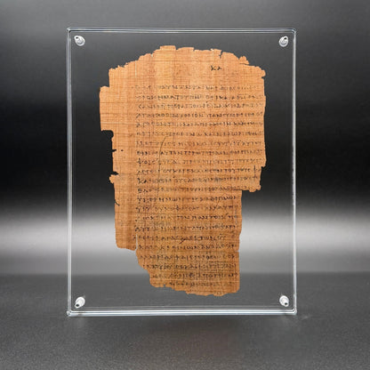 Papyrus 46 (𝒫46) Manuscript Replica | Romans 8 | Front & Back Acrylic Display