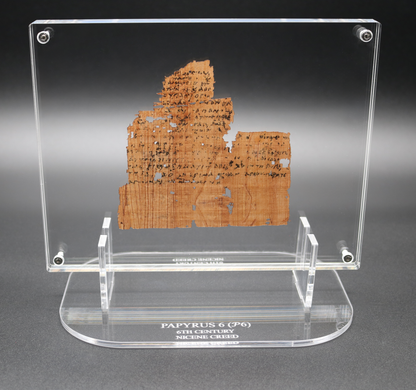 Rylands Greek Papyrus 6 – Nicene Creed | Floating Acrylic Frame