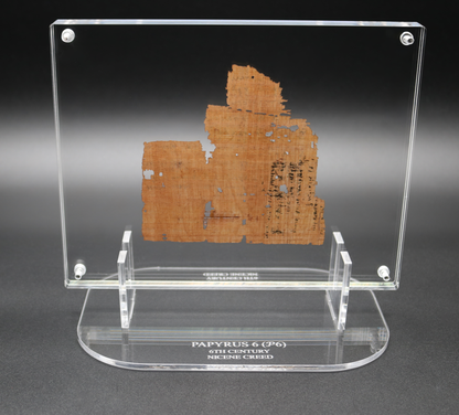 Rylands Greek Papyrus 6 – Nicene Creed | Floating Acrylic Frame