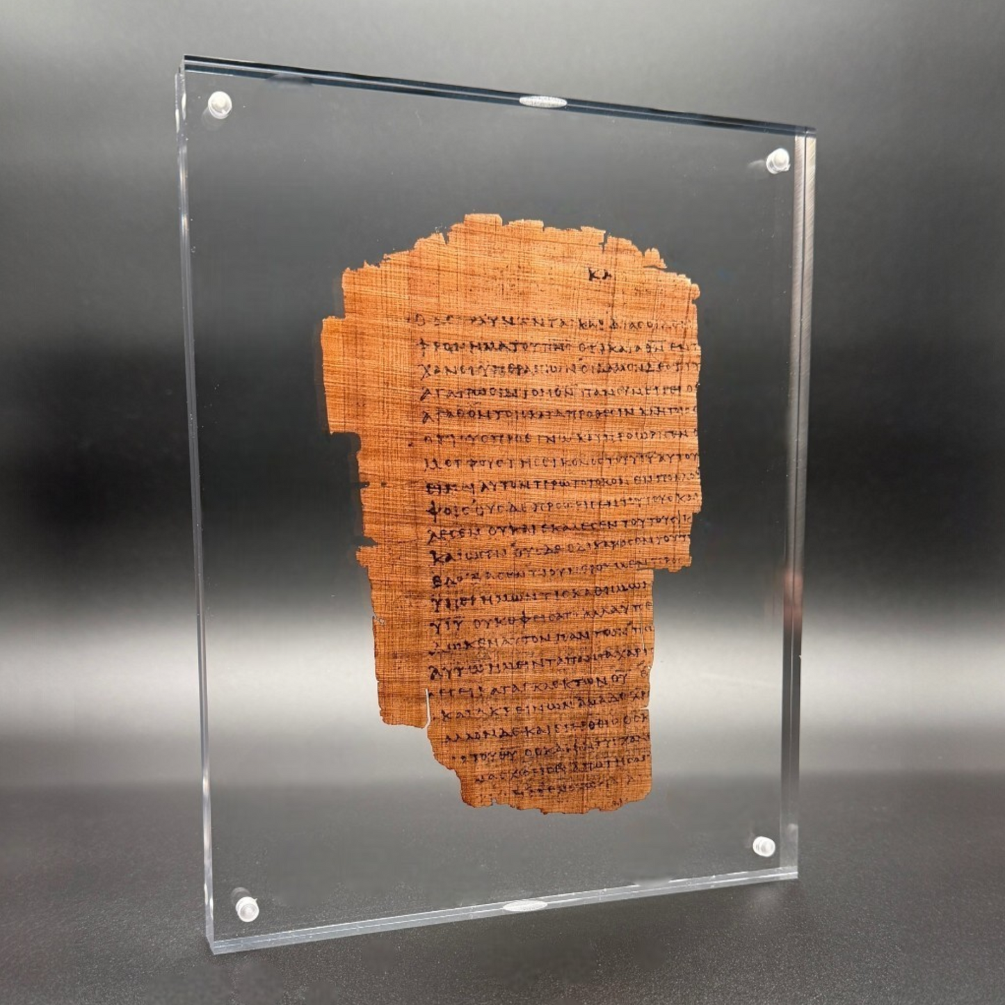 Papyrus 46 (𝒫46) Manuscript Replica | Romans 8 | Front & Back Acrylic Display