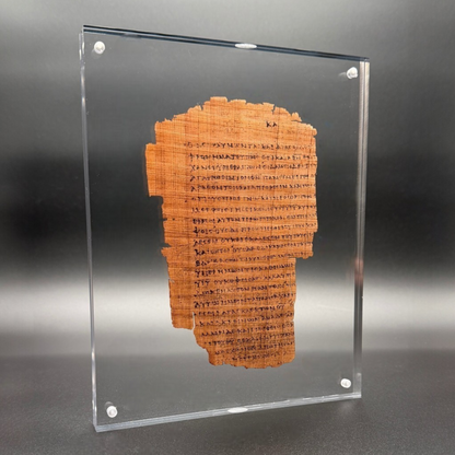 Papyrus 46 (𝒫46) Manuscript Replica | Romans 8 | Front & Back Acrylic Display
