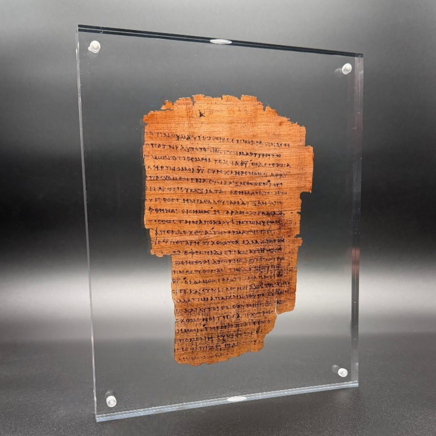 Papyrus 46 (𝒫46) Manuscript Replica | Romans 8 | Front & Back Acrylic Display