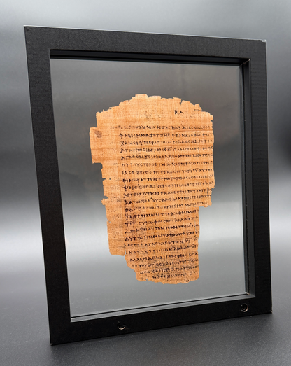 Papyrus 46 (𝒫46) Manuscript Replica | Romans 8 | Front & Back Glass Display