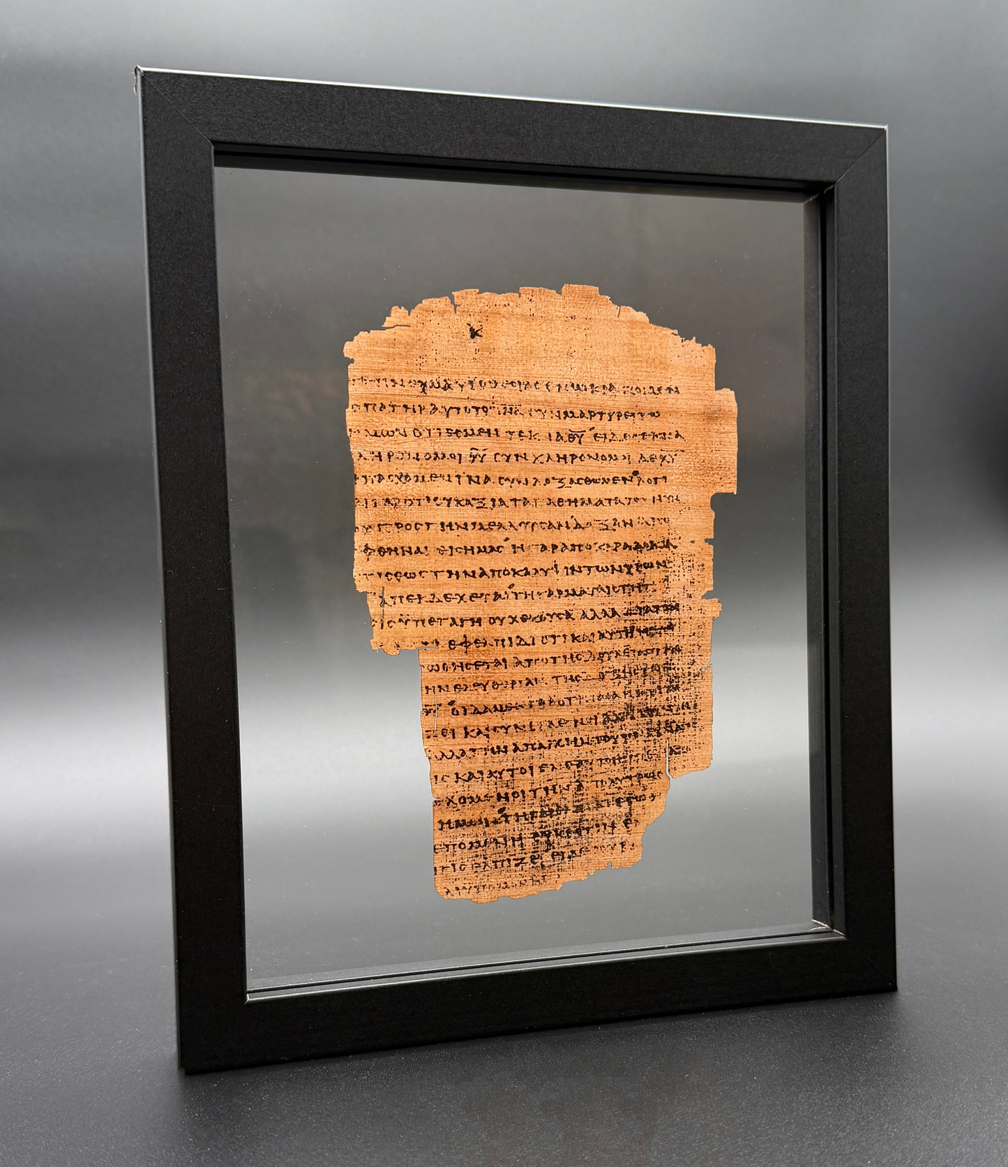 Papyrus 46 (𝒫46) Manuscript Replica | Romans 8 | Front & Back Glass Display