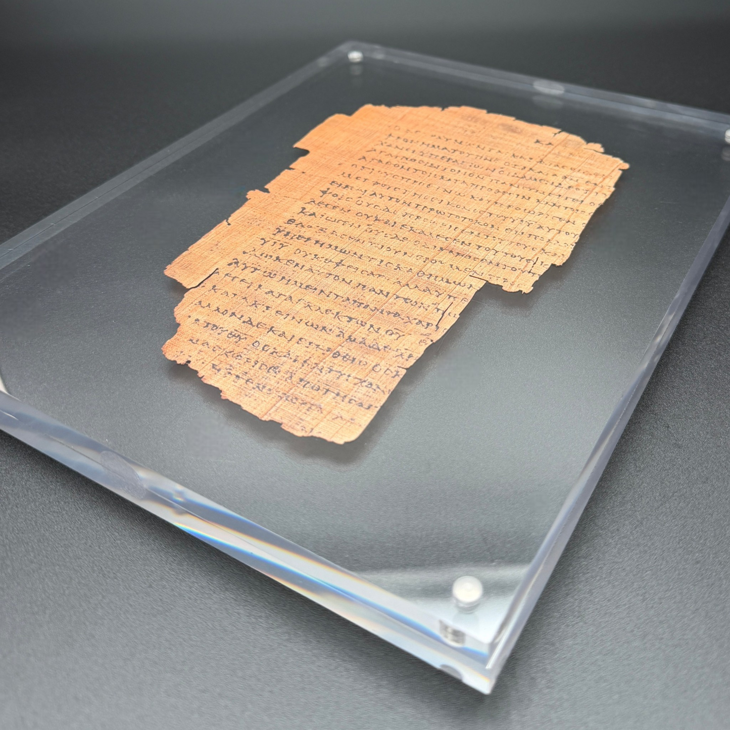 Papyrus 46 (𝒫46) Manuscript Replica | Romans 8 | Front & Back Acrylic Display