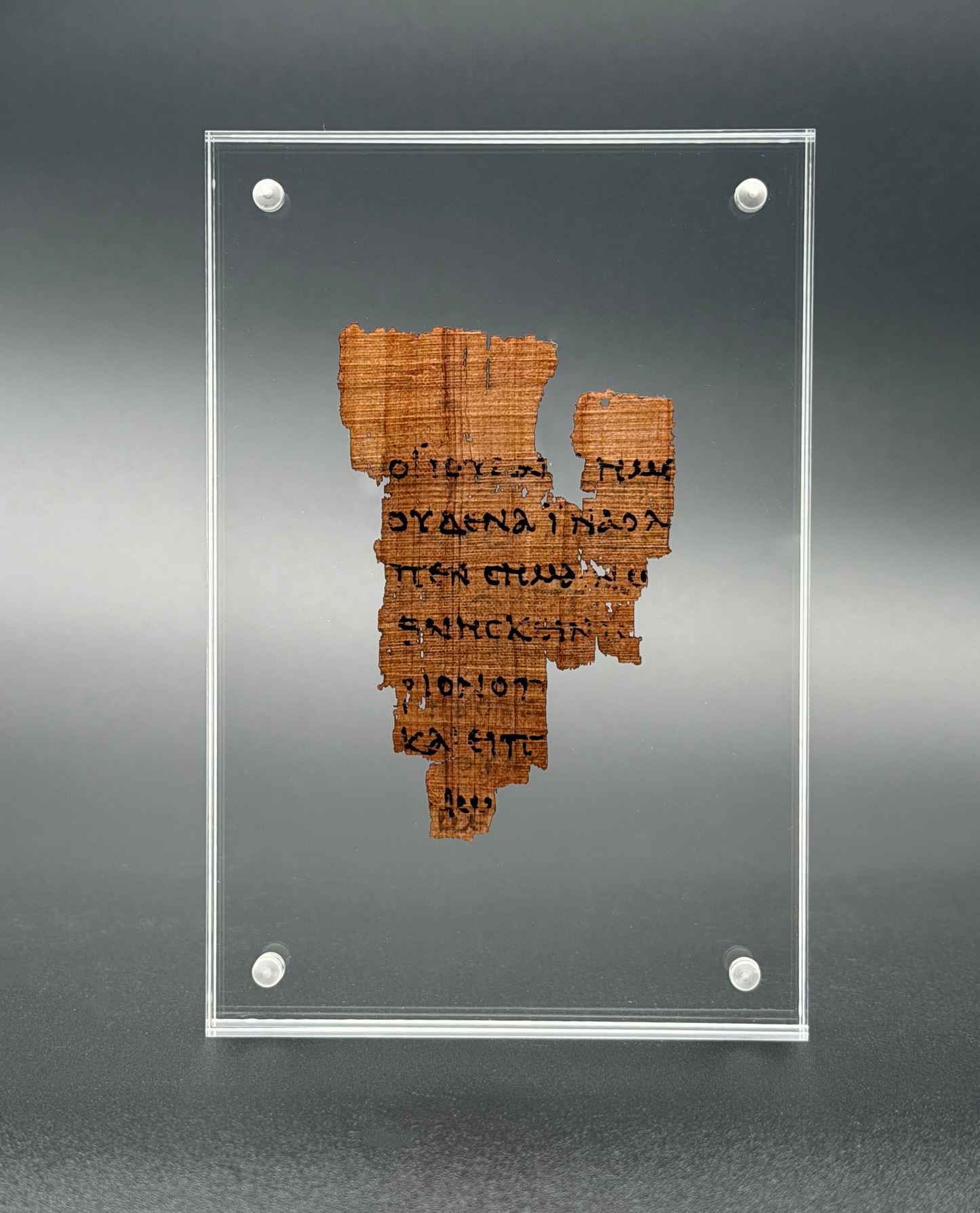 Papyrus 52 (P52) Manuscript Replica | Floating Acrylic Frame