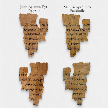Papyrus 52 (P52) Manuscript Facsimile Frame