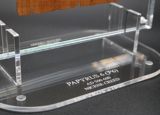 Rylands Greek Papyrus 6 – Nicene Creed | Floating Acrylic Frame